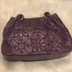 Purple Leather Brighton Bag